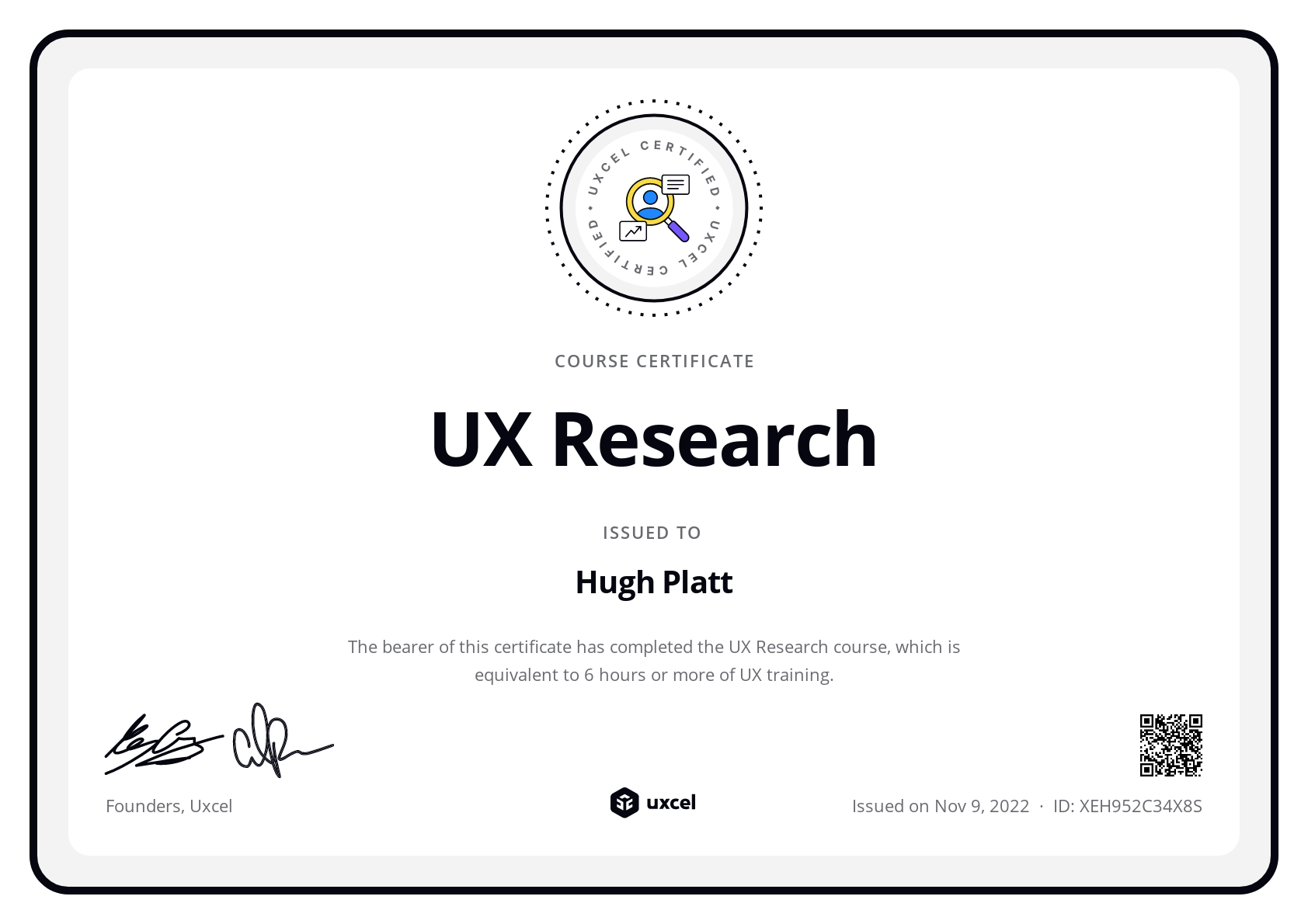 Hugh Platt's certificate